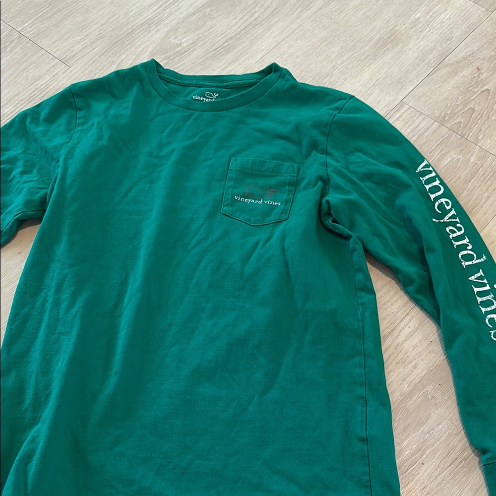 Vineyard Vines bright green Long Sleeve Tee